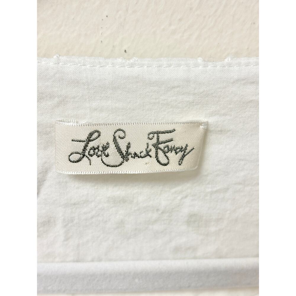 Loveshackfancy Eyelet Flutter Sleeve Ruffle Hem M… - image 3